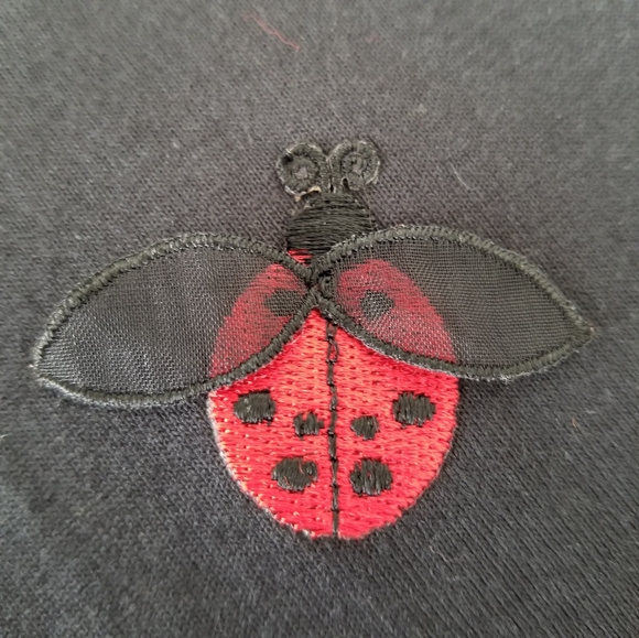 Vintage Black Ladybug T-shirt Size Large - Picture 10 of 12